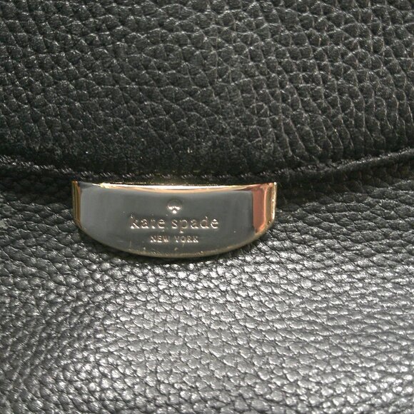 Kate Spade Alecia Mulberry Street Black Pebbled Leather Old Money Crossbody Bag - Picture 6 of 12